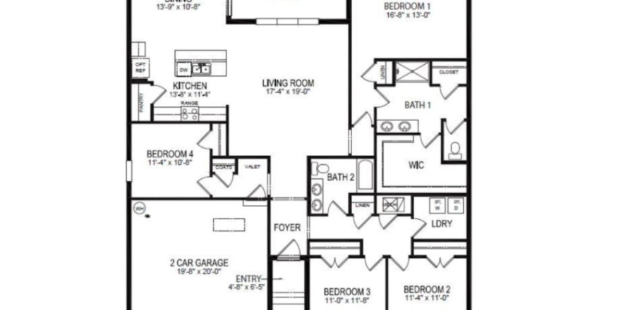 Casa en Auburn Grove by D.R. Horton en Auburndale, Florida 4 habitaciones, 194 m2 № 344031