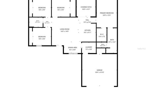 House in Poinciana, Florida 4 bedrooms, 125.33 sq.m. № 2239354 - photo 29
