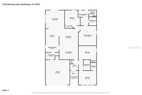 Villa ou maison à louer à Kissimmee, Floride: 3 chambres, 174.1 m2 № 2386791 - photo 2