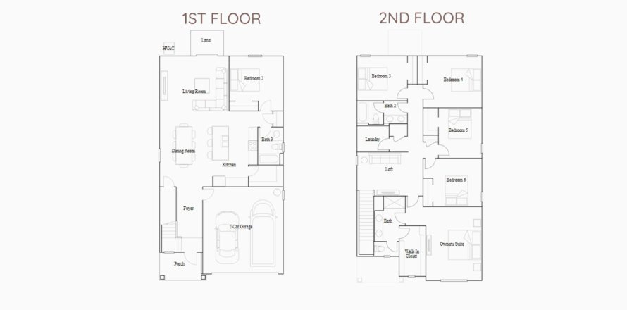 Таунхаус в WINDSONG в Лисбург, Флорида 6 спален, 239м2 № 102778
