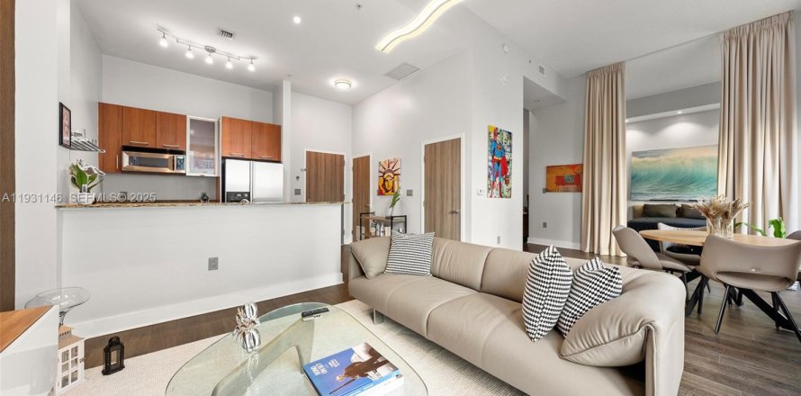 Кондоминиум с 1 спальней в Майами, Флорида № 1990298