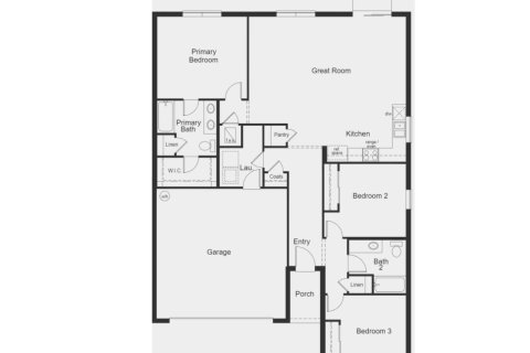 House floor plan «Floor 1541 at Sanctuary Ridge in the Tampa-St. Petersburg Area», 2 bedrooms in Sanctuary Ridge in the Tampa-St. Petersburg Area