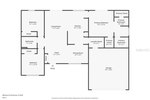 Villa ou maison à louer à Kissimmee, Floride: 3 chambres, 125.98 m2 № 2092050 - photo 2