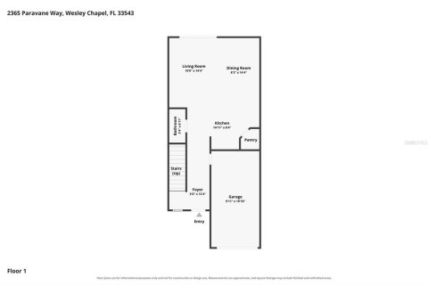 Touwnhouse à louer à Wesley Chapel, Floride: 3 chambres, 127.55 m2 № 2361259 - photo 27