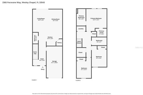 Touwnhouse à louer à Wesley Chapel, Floride: 3 chambres, 127.55 m2 № 2361259 - photo 26