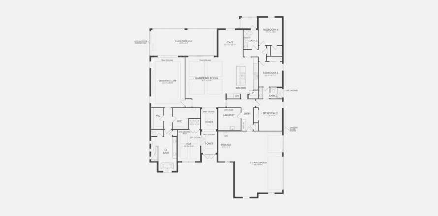 Townhouse floor plan «307SQM OAKLEY», 4 bedrooms in BRIDGEWATER