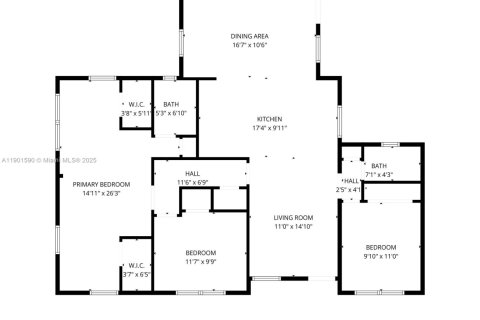 Купить виллу или дом в Майами, Флорида 6 комнат, 128.86м2, № 1954329 - фото 4