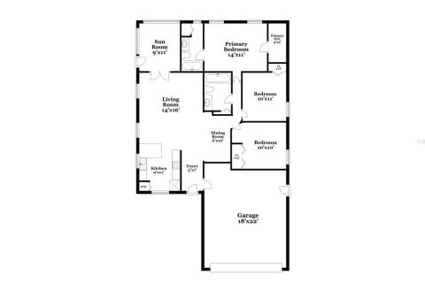 House in Lakeland, Florida 3 bedrooms, 110.09 sq.m. № 1912711 - photo 14
