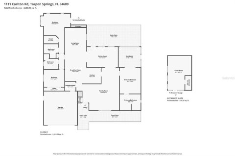 Villa ou maison à vendre à Tarpon Springs, Floride: 3 chambres, 194.44 m2 № 2227908 - photo 4