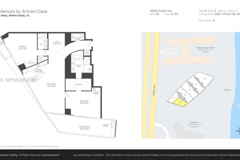Copropriété à vendre à Sunny Isles Beach, Floride: 2 chambres, 149.39 m2 № 2326359 - photo 13