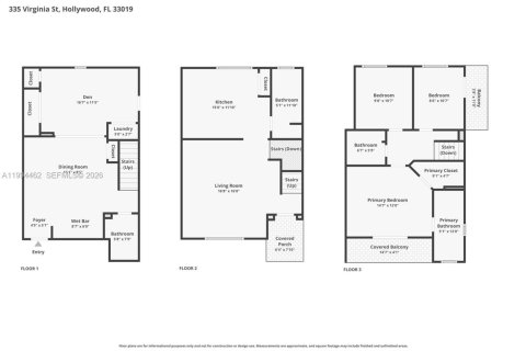 Touwnhouse à vendre à Hollywood, Floride: 4 chambres, 210.42 m2 № 2059310 - photo 29