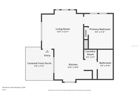 Villa ou maison à vendre à Saint Petersburg, Floride: 1 chambre, 84.91 m2 № 2316613 - photo 5