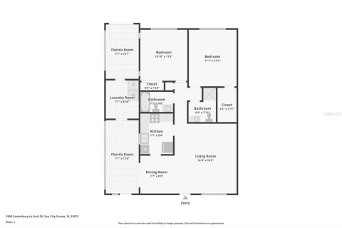 Condo in Sun City Center, Florida, 2 bedrooms  № 1844419 - photo 28