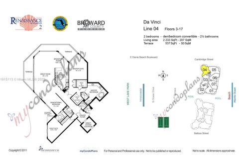 Condominio en venta en Hollywood, Florida, 3 dormitorios, 207.45 m2 № 1971754 - foto 26