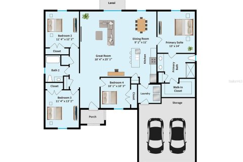 House in Dunnellon, Florida 4 bedrooms, 172.71 sq.m. № 2118453 - photo 15