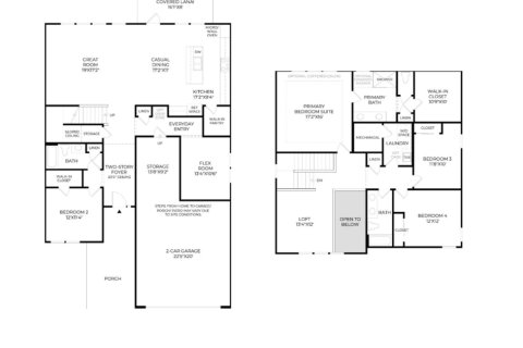 House floor plan «House», 4 bedrooms in Seabrook Village by Toll Brothers