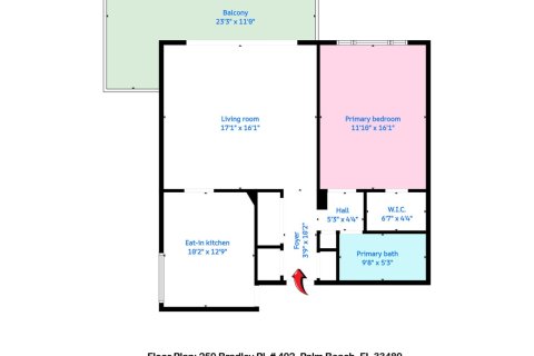 Condominio en venta en Palm Beach, Florida, 1 dormitorio, 78.97 m2 № 2158573 - foto 5