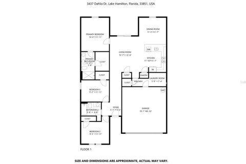 House in Haines City, Florida 3 bedrooms, 137.22 sq.m. № 1872874 - photo 2
