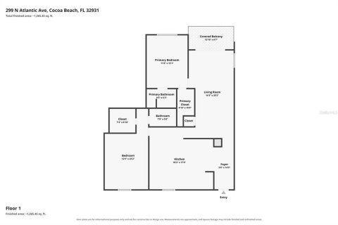 Купить кондоминиум в Коко-Бич, Флорида 8 комнат, 123.93м2, № 2306828 - фото 2