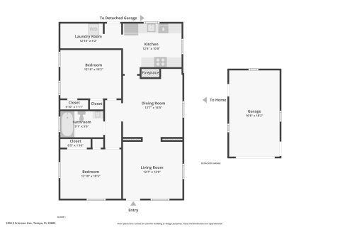 House in Tampa, Florida 2 bedrooms, 100.15 sq.m. № 1749270 - photo 1