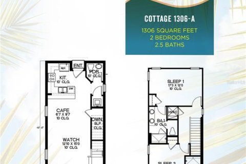 Villa ou maison à vendre à Kissimmee, Floride: 2 chambres, 121.33 m2 № 1832698 - photo 21