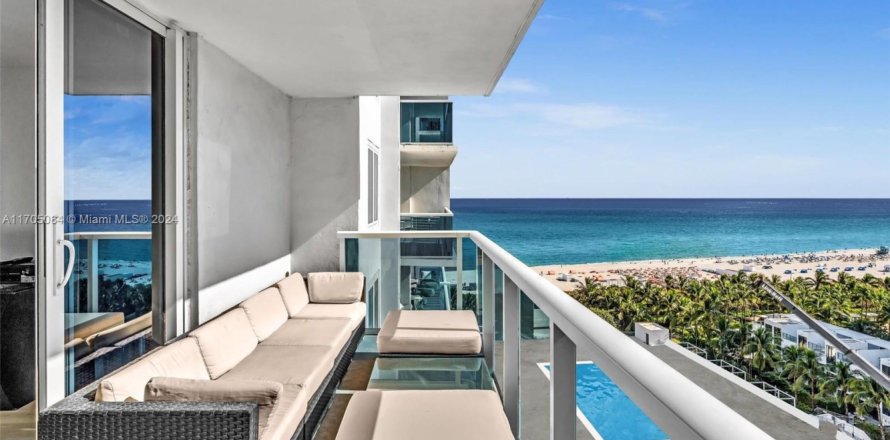 Кондоминиум с 1 спальней в Майами-Бич, Флорида № 1986632