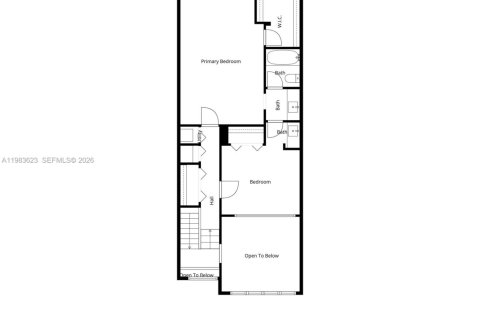 Купить таунхаус в Майами, Флорида 3 спальни, 159.42м2, № 2048177 - фото 7