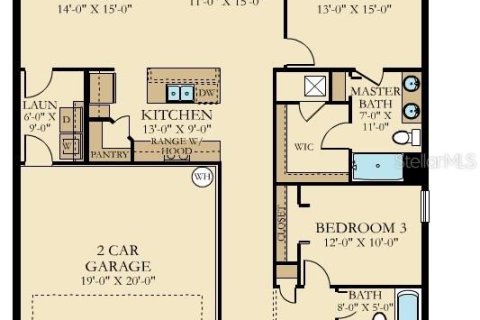 House in Davenport, Florida 3 bedrooms, 144.93 sq.m. № 1773803 - photo 2