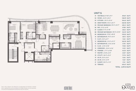 Condo in Palm Beach Shores, Florida, 3 bedrooms  № 2246199 - photo 19
