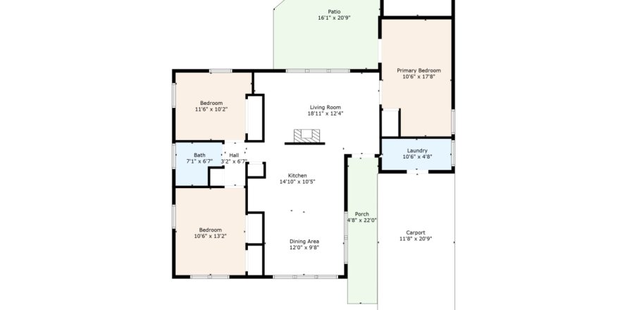 Casa en Lakeland, Florida 3 dormitorios, 115.2 m2 № 1558391