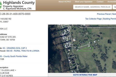 Terreno en venta en Lorida, Florida № 1909163 - foto 5