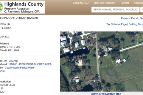 Terreno en venta en Lorida, Florida № 1909163 - foto 4