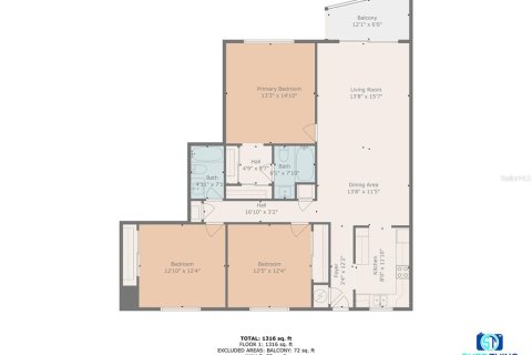 Condo in Port Orange, Florida, 3 bedrooms  № 1884803 - photo 4