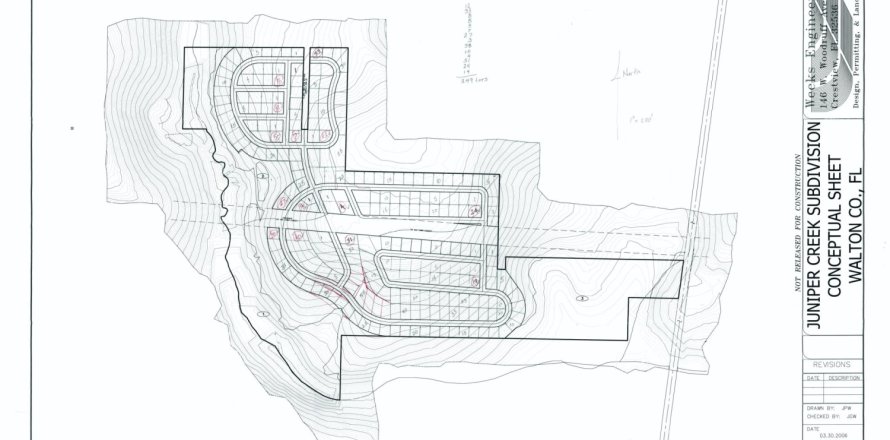 Terreno en De Funiak Springs, Florida № 558950