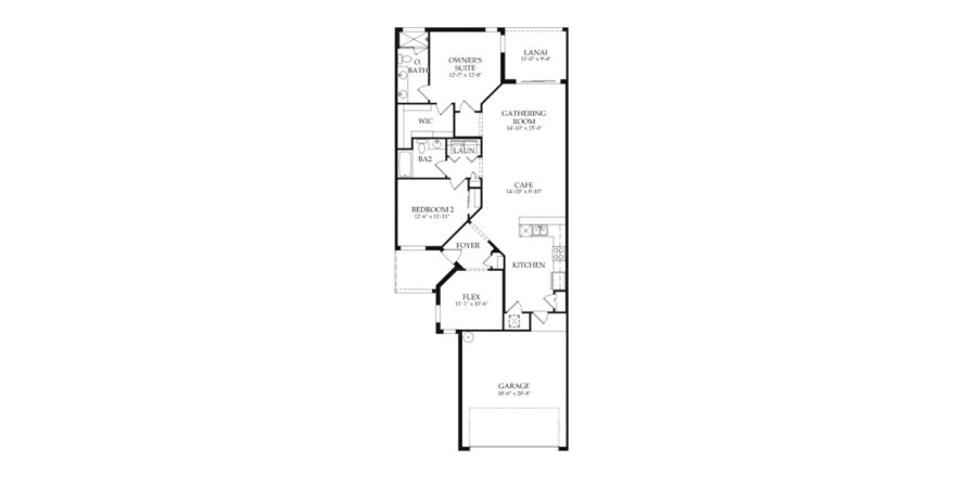 House floor plan «134SQM», 2 bedrooms in DEL WEBB LAKEWOOD RANCH