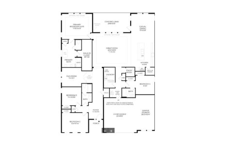 House floor plan «House», 4 bedrooms in Coral Ridge at Seabrook by Toll Brothers