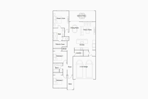 Townhouse floor plan «170SQM DAHLIA», 3 bedrooms in EVERLANDS