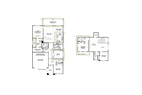 Планировка виллы или дома «House» 4 спальни в ЖК Mill Creek Forest - Meadows