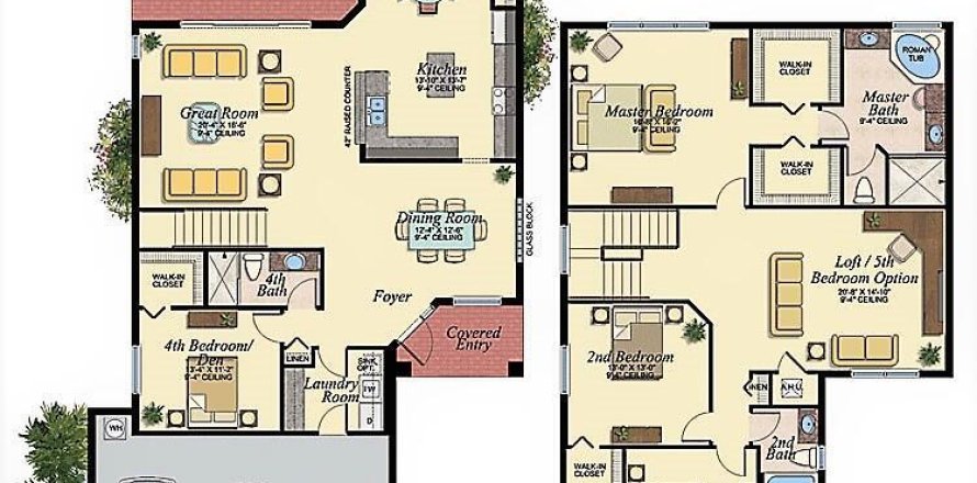 Villa ou maison à Boynton Beach, Floride 4 chambres, 282.14 m2 № 1221541
