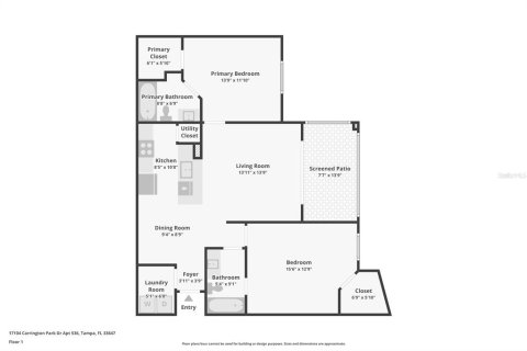 Condo in Tampa, Florida, 2 bedrooms  № 1887021 - photo 6