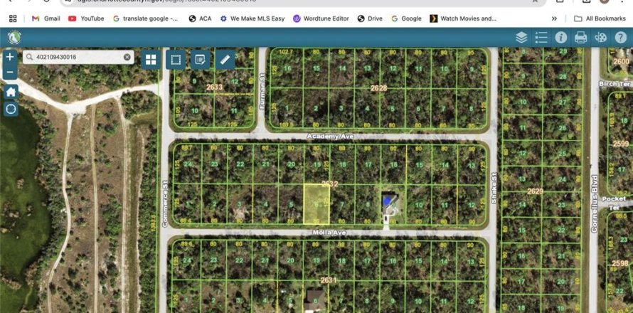 Land in Port Charlotte, Florida № 2160045
