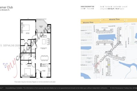 Condo in Miramar, Florida, 2 bedrooms № 2033786