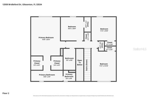 Villa ou maison à louer à Gibsonton, Floride: 3 chambres, 205.78 m2 № 2389423 - photo 3