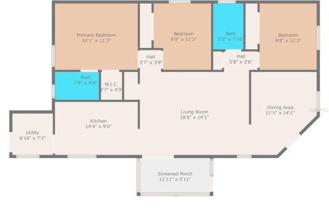Villa ou maison à vendre à Tampa, Floride: 3 chambres, 119.01 m2 № 1903720 - photo 2
