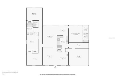 House in Poinciana, Florida 4 bedrooms, 166.02 sq.m. № 2206356 - photo 29