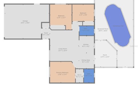 Casa en venta en Clearwater, Florida, 3 dormitorios, 106.37 m2 № 1906763 - foto 5