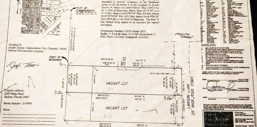 Land in Hudson, Florida № 1563705