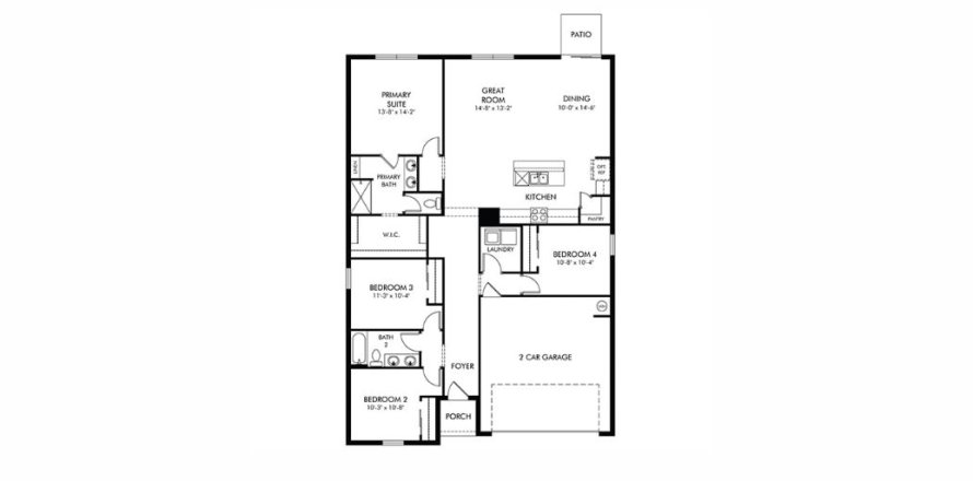 Villa ou maison à Bartow, Floride 4 chambres, 170.94 m2 № 1870990