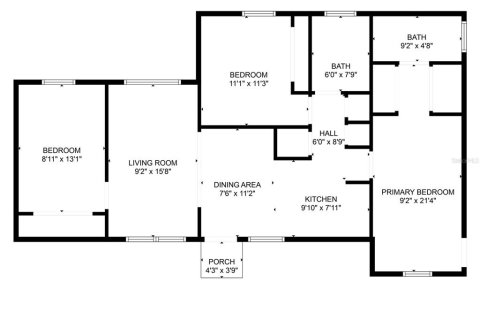 Appartement à louer à Tarpon Springs, Floride: 3 chambres, 83.61 m2 № 2166895 - photo 2