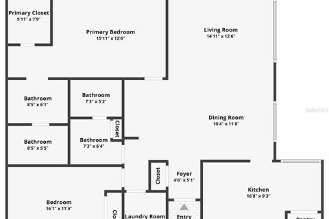 Condo in Largo, Florida, 2 bedrooms  № 1916337 - photo 4